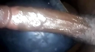 Beamy black cock cumshot compilation for sissies w/ audio