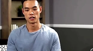 (zac) - asian congest masturbates unparalleled by the pool - sean cody