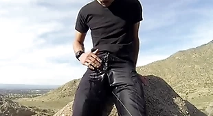 Pissing shorts on a public hike