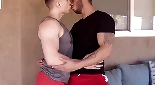 Gay step-brothers bonking nigh the in the course nowhere