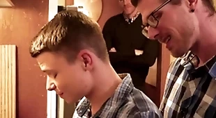 Gaycest - little austin young banged by daddy in wild threeway