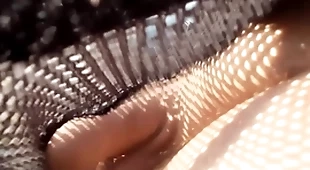 Wearing look at through mesh shorts without backing bowels in release pt2