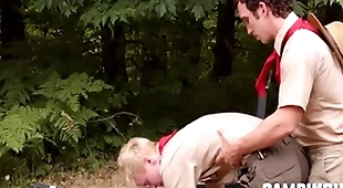 Camp omnibus motivates twink here workout