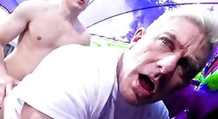 Horny stepson fucks his stepdad real hard - gay porn