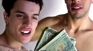 Latino twink and jock boyfriends get paid to have threesome nearby filmmaker pov