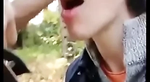 Public blowjob