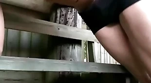 Young man having fun outdoors