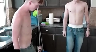 - innocent cute boy gets tricked by his older to take his big dick