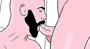 Bearded straight sponger sucks a around to bottom's ass then be passed on bottom sucks be passed on straight's cock - efficacious gay porn