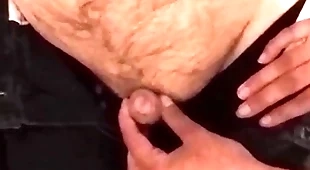Sweet niece gives her disabled uncle a handjob