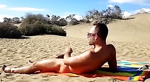 Public handjob in the dunes be beneficial to gran canaria