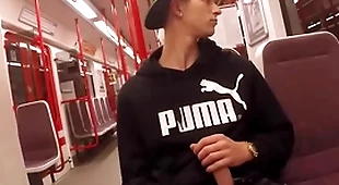 Jerking with respect to the underground railway and handjob - thomas fiaty