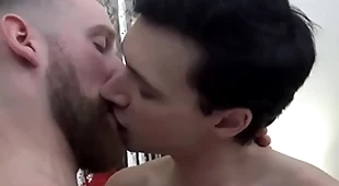 Rawfuckboys - bearded tatted stud breeds twink bareback after blowjob