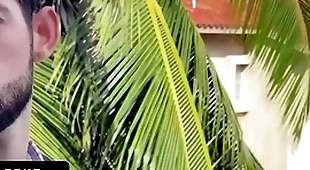 Slender cute boy sees this hot latin macho bared with an increment of gets invited to nigh his cock deep with respect to his butt