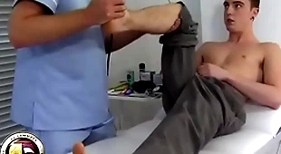 Teen boy has his first prostate exam from a doctor