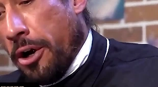 Young boy gets spanked and drilled with respect to glass dildo by the bishop for being misbehaving and dishonorable