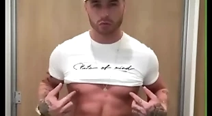 Big dick guy showing off