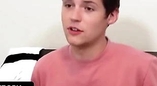 Innocent teen boy gets his unalloyed round butt spanked for his unrestrained grades away from his strict foster-parent