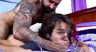 Fucked roughly by his queasy stepdad - gay porn
