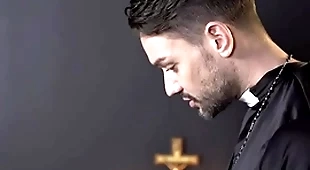 Woman boy edward terrant misbehaves increased by priest gives him a lesson