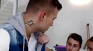 Bisex anal lovers drill big titted 19yo in threesome