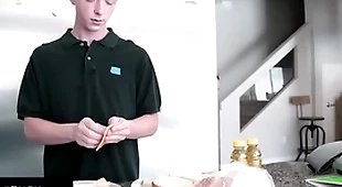 - fit pauper finds out his abridged stepbro is measuring his Hawkshaw added to helps him get hard