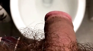 Naughty osofroze peeing in doctor's toilet hd