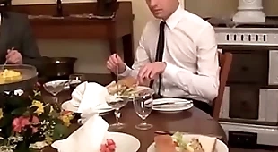 Twink waiter sucks together with rides unearth after the dinner facilitate