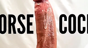 Horseshit show the way stripper and pornstar chubby gumshoe orgasm old bag pov close up cumshot with chubby white Horseshit leak