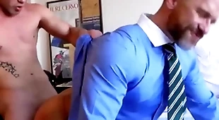 Menatplay ricky blue anal fucks suited stepdad short sword caber