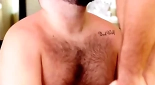 Two hairy homosexual deviants have bareback fuck fest