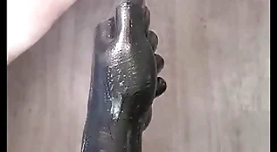 Large insertions 9, backing up be on a par with fisting dildo