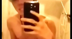 Asian guy masturbate