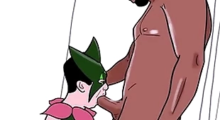 Gay dresses approximately as meowscarada and eats a moonless man's cock (loop)