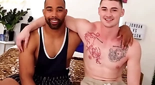 Gaffer top jaxson takes his first cock!