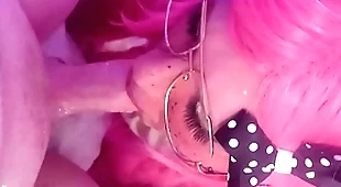 Cumming twice! femboy sucks and swallows 2 obese loads.