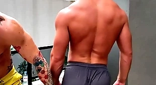 A shower after family and i plunge my dick in his asshole