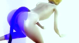 Yaoi femboy - sexy blonde catboy having sex - japanese asian manga anime cagoule game porn