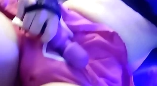 Coward femboy cums while caged in chastity