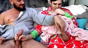 Stepdad caught stepson masturbating