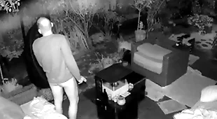 Cum drop off caught on outdoor moor cam
