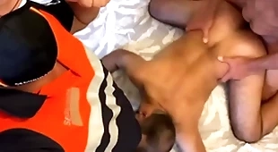 Sex-mad security guys fucking a gay