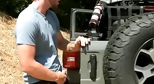 Voyeur sportsman goes and fuck standed stud