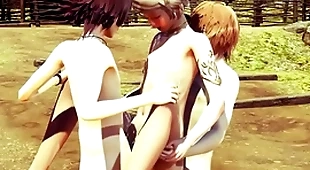 Yaoi femboy - jin along to sexy femboy suck a fat dick and anal with creampie - sissy crossdress japanese asian manga anime film  game porn gay