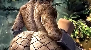 Chubby ass rides non-spiritual cock