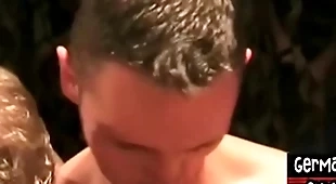 Euro studs getting bjs with the addition of drilling bottom in gangbang
