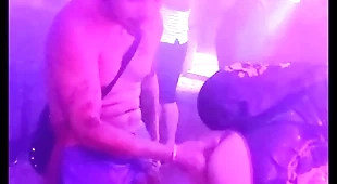 Leo bulgari fucking with an tramontane panhandler in the to each of the dance floor!!!!