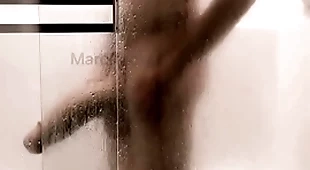 14 inch and thick weasel words shower and jerk off