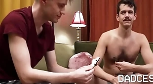 Playing strip poker with stepson