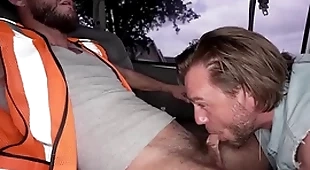 Baitbus - construction worker county salas plows hans berlin's arse for chum around with annoy certainty cash
